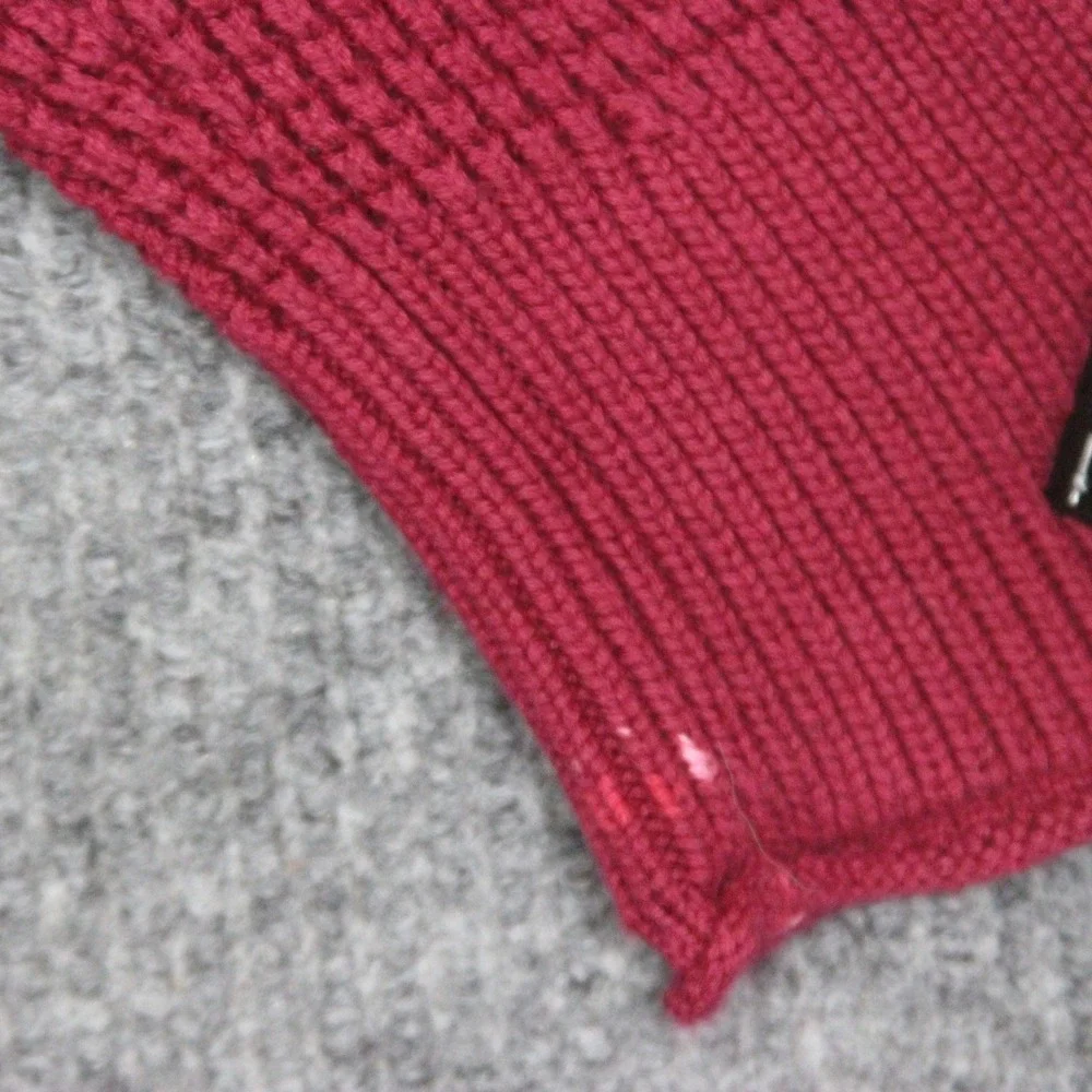 Duluth Trading Co Women's‎ Size L Crew Neck Long Sleeve Knit Sweater Red
